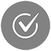an icon of a checkmark within a circle