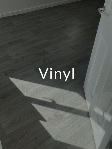 vinyl wood effect floor with Vinyl title